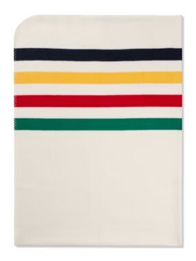 Hudson’s Bay Multistripe Throw Blanket Rare Discontinued Canada Heritage